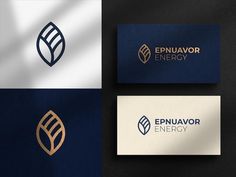 some business cards that are designed to look like an energy company