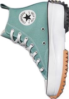 Green High-top Sneakers For Walking, Green Converse High-top Sneakers For Outdoor, Casual High-top Sneakers With Rubber Heel Cap For Outdoor, Converse Run Star Hike Platform, Chuck 70s, Converse Run Star Hike, Converse Run, Run Star Hike, Converse Run Star