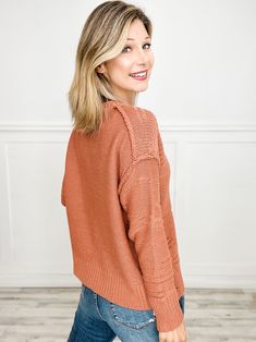 Add a touch of edgy style with our Distressed Detail V-Neck Pullover Sweater. Featuring unique distressed accents and a classic V-neck design, this sweater blends a relaxed, worn-in look with modern comfort. Perfect for layering and versatile enough for various outfits, it's an ideal choice for bulk orders to meet the demand for on-trend, casual fashion. Fabric Contents 60%POLY, 40%ACRYLIC Fall Open Knit V-neck Sweater For Layering, Knit V-neck Sweater For Fall Layering, Fall V-neck Sweater For Layering, V-neck Sweater For Fall Layering, V-neck Sweater For Fall, Trendy Textured Knit V-neck Sweater For Layering, Fall Layering V-neck Sweater With Open Knit, Trendy Soft Knit V-neck Sweater For Fall, Fall Open Knit V-neck Sweater