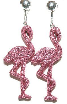 PRICES MAY VARY. Made of plastic Measures 2 1/8" long (including the ear wires) x 5/8" wide Has silver tone hinged clip on backs This fun pair of earrings is made of plastic and covered in hot pink glitter. The earrings measure 2 1/" long (including the ear clips) x 5/8" wide and have silver tone hinged clip on backs. Hot Pink Glitter, Ear Earrings, Online Earrings, Pink Glitter, Ear Wires, Clip On, Clip On Earrings, Flamingo, Women's Earrings