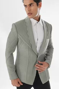 Pajama Men, Grey Suit Men, Kurta Pajama Men, Embellished Collar, Kurta Pajama, Gray Suit, Suit Fabric