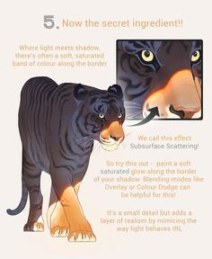 a tiger is shown in this advertisement for the company's new product, which has been