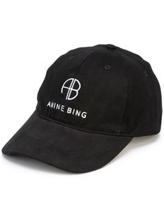 ANINE BING Jeremy embroidered-logo Baseball Cap - Farfetch Logo Baseball, Anine Bing, Baseball Cap, Baseball, ? Logo, Black