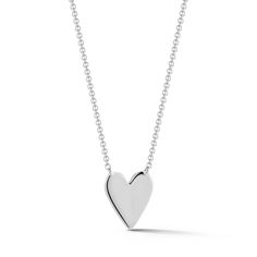 Simple and eternally classic, the DRD Heart Necklace is the perfect sentimental piece. Made of 14 karat gold and available in white, yellow, and rose, this heart necklace is also engravable. Fit up to two letters on the heart to keep your loved ones close to you at all times. The DRD Heart Necklace makes for an unforgettable and personal gift. Worn alone this delicate diamond pendant necklace is romantic and chic. Layered with your other Dana Rebecca Designs pieces it adds a charming touch to yo Delicate Gold Pendant, White Gold Heart Necklace, Dana Rebecca Designs, Diamond Evil Eye, Kids Bracelets, Buddha Pendant, Gold Heart Necklace, Gold Necklace Layered, Initial Jewelry