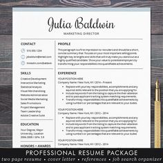 the professional resume template is ready to be used for any job or other project, and it