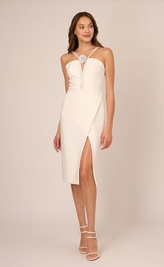 Get ready to feel like a true queen on your special day with our Elsa Dress! Designed for the fabulous bride to be, this dress is sure to make you look and feel stunning. White Strapless Dress For Gala During Prom Season, White Evening Dress For Wedding Guest During Prom Season, Glamorous Midi Wedding Dress, Elegant Fitted Mother Of The Bride Dress, Chic Embellished Wedding Dress, Midi Length Bridesmaid Dress For Prom Season, Elegant Cream Dress For Prom Season, Elegant White Midi Dress For Prom, Elegant Embellished Midi Length Evening Dress