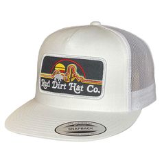 PRICES MAY VARY. Snapback OSFA (One Size Fits All) White/White “Neon Buffalo” Patch Mesh Back Men’s Hat “Red Dirt Hat Company is an Arp, Texas based lifestyle brand worn by everyone from the back porch poets to the musicians, oil field workers, rodeo cowboys, first responders, ranchers and outdoorsmen across the country. We’ve got simple designs that make a statement as well as our very own elaborate designs. Trying to encompass everything that Red Dirt stands for is our main focus.” Retro White Hat With Logo Patch, White Retro Hat With Logo Patch, White Retro Adjustable Fitted Hat, White Adjustable Retro Fitted Hat, Retro Flat Brim Hat With Logo Patch, Summer Snapback Hat With Logo Patch And Flat Brim, Retro Hat With Flat Bill And Logo Patch, Flat Brim Snapback Hat With Logo Patch For Summer, Retro Flat Bill Hat With Logo Patch