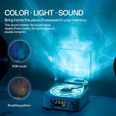 an advertisement for the color light sound projector is shown in this advertizer