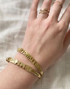 CUSTOM BALI WORD BRACELET Bracelets Cleobella Bali Bracelets, Selling Bracelets, Word Bracelets, Mama Bracelet, Sustainable Wardrobe, Brass Cuff Bracelet, Mama Necklace, Zodiac Bracelet, Word Bracelet