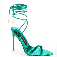 New Without Box Jessica Rich Women's Rich Wrap Tie Ankle Stiletto Sandals-Shoes Size 38 Runs Small. The 38 Fits Like A 7.5. Party Sandals With Padded Heel And Ankle Tie, Chic Green High Heel Lace-up Sandals, Trendy Lace-up Sandals With Heel Strap And Pointed Toe, Trendy Ankle Tie Heels With Wrapped Heel, Party Heels With Ankle Tie And Padded Heel, Party Heels With Padded Heel And Ankle Tie, Trendy Lace-up Sandals With Wrapped Heel And Pointed Toe, Trendy Formal Lace-up Sandals With Wrapped Heel, Party Heels With Wrapped Heel And Ankle Tie