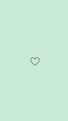 a black and white heart on a light green background with the word love written below it