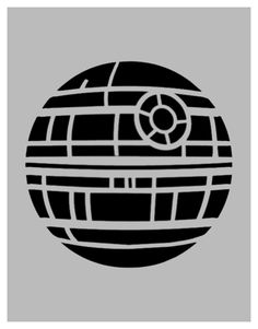 Star Wars Death Star Completed 8.5" x 11" Custom Stencil FAST FREE SHIPPING | eBay Star Wars Pumpkin Carving, Star Wars Diy Crafts, Diy Star Wars Gifts, Star Wars Stencil, Star Wars Christmas Ornaments, Star Wars Silhouette, Nerd Christmas, Star Wars Painting, Star Wars Spaceships