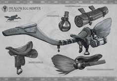 the concept art for dragon egg hunter