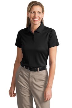 Shop CornerStone CS413 in Black & get instant bulk discounts. This is 100% Polyester Women Polo Shirt | Ships Fast | Award-Winning Customer Service. Womens Work Shirt, Rental Friendly, Black Polo, Polo Shirt Women, Camisa Polo, Work Shirts, Short Sleeve Polo, Wicks, Black Shirt