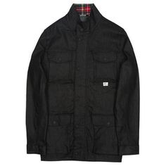 BAIT Men Denim Plaid Jacket (black) Black Nature, Demin Jacket, Denim Jacket Men, Plaid Jacket, Mens Denim, Canada Goose Jackets, Puma Jacket, Wii, Denim Jacket