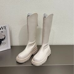 Shipping: Worldwide Express Shipping AvailableDelivery time: 7-15Days Fast ShippingReturns: Fast refund, 100% Money Back Guarantee.SPECIFICATIONSBrand Name: UETEEYBoot Type: Riding, EquestrianShaft Material: PUOutsole Material: RubberUpper Material: PUOrigin: Mainland ChinaCN: ZhejiangSeason: WinterInsole Material: FabricHeel Type: Square heelLining Material: PlushBoot Height: Knee-HighItem Type: BOOTSFashion Element: FurDepartment Name: ADULTToe Shape: round toeHeel Height: Med (3cm-5cm)With Platforms: YesPlatform Height: 0-3cmStyle: Noveltyis_handmade: YesPattern Type: SolidFit: Fits true to size, take your normal sizeClosure Type: ZIPpunk boots women heels: Boots for girls womenelegant woman heeled shoes: new in womens bootsgothic boots: luxury shoeshigh heels: womens autumn boots Casual White Knee-high Boots With Round Toe, Trendy Knee-high Martin Boots For Spring, Trendy Spring Knee-high Martin Boots, Winter Platform High-top Knee-high Boots, Trendy Knee-high Boots With Round Toe For Fall, Trendy Fall Knee-high Boots With Round Toe, Trendy Round Toe Knee-high Boots For Fall, Winter Platform Mid-calf Boots With Round Toe, Trendy High-top Platform Knee-high Boots