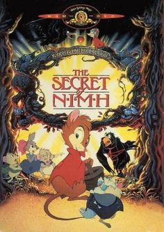 the secret of nimh dvd, with an animation character on it's cover