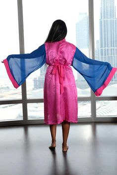 pink mask ellectives Green Kimono, Kimono Wrap Dress, Plus Size Kimono, Cotton Lingerie, Chiffon Sleeves, Silk Kimono Robe, Satin Kimono, Kimono Wrap, House No