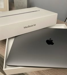 an apple macbook air in its box