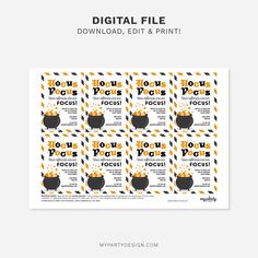 the digital file for this halloween party is ready to be used as a printable