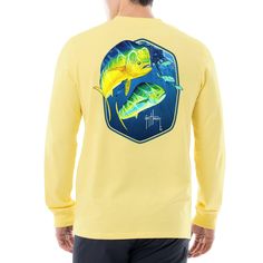 PRICES MAY VARY. Long sleeves graphic tee with crew neck collar Original Guy Harvey artwork on the back Tagless label for comfort Breathable and soft fabric Go to the Guy Harvey store for full assortment - amazon.com/guyharvey Widely recognized today as the world's finest marine artist, Guy Harvey draws on his background as a marine biologist, diver, photographer, and angler to create marine art with an unmatched authenticity and visual appeal. These long sleeve t-shirts featuring offshore speci Marine Artwork, Marine Artist, Marine Art, Guy Harvey, Marine Biologist, Casual Long Sleeve Shirts, Neck Collar, Diver, Cotton Style