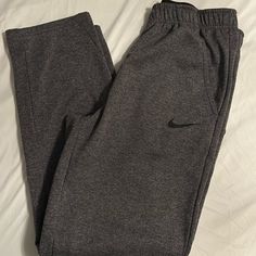 Men’s Size L. Front Pockets. Functional Inside Drawstring. Never Worn! Nike Gray Bottoms With Elastic Waistband, Nike Gray Pants With Pockets, Nike Gray Cotton Joggers, Nike Sports Pants In Gray, Nike Gray Sports Pants, Nike Gray Cotton Sweatpants, Nike Gray Pants For Loungewear, Nike Gray Loungewear Pants, Nike Sweatpants Mens