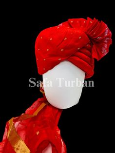 *Head Size: 22.5-23.0 inch (approx. dimensions) (Measure the circumference of your head) *       Fabric- Silk *Fit Type: Fitted *Occasion Type: Groom Safa Pagdi / Wedding  *It is completely handmade and beautifully crafted and stitched  *Please note that color of the actual item may vary due to photographic lighting sources and your computer or mobile screen *Care Instructions: Dry Clean Only Red Traditional Sherwani For Ceremonies, Red Tilla Traditional Wear For Ceremonial, Red Ceremonial Traditional Wear With Tilla, Traditional Red Ceremonial Sherwani, Traditional Fitted Turban For Wedding, Traditional Drape Turban For Festivals, Traditional Turban For Festivals, Traditional Turban For Festivals With Drape, Traditional Drape Turban For Festive Ceremonies