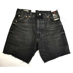 Levi's Mens 501 '93 Cut Off Jean Shorts 7" Black 100% Cotton Button Fly Size 30 Levi's New With Tags. 100% Cotton Button Fly Sits Below Waist, Hits Above Knee Waist: 15" Length: 16" Inseam: 6.5" Rise: 11" Why Shop With Us?Customer Service Is Our #1 Priority Excellent Pricing Excellent Feedback Quality Assurance Fast Shipping Feedbackif You Are Completely Satisfied With Your Purchase Please Leave Us Positive Feedback. If There Is An Issue With Your Order, Please Understand We Are Human And We Do Black Bottoms With Button Closure For Streetwear, Streetwear Washed Black Bottoms With Button Closure, Washed Black Bottoms With Button Closure For Streetwear, Levi's Short Streetwear Bottoms, Levi's Short Length Bottoms For Streetwear, Levi's Classic Short Length Jean Shorts, Levi's Classic Jean Shorts, Classic Levi's Short Length Jean Shorts, Classic Levi's Jean Shorts