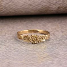 Flower Ring, Floral Leaf ring, Brass Ring, Vintage Ring, gift for her, dainty ring, boho ring, handmade ring, women ring, Best Friend gift. Christmas gift. ❥ The brass metal will develop a nice antique color over time. So, I suggest cleaning it once in a while for getting back to the shiny original color. You can use natural ingredients like lemon or vinegar with water to clean it. Also, apply a thin coat of transparent nail paint/nail enamel on the ring's inner side to save it from being tarnis Vintage Gold Opal Ring, Yellow Rings Aesthetic, Stacked Vintage Rings, Gold Rings Cheap, White Rose Ring, Gold Vintage Rings Antiques, Gold Floral Ring, Gold Vintage Jewelry Aesthetic, Cute Rings For Women