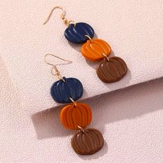 Nwt Fall Pumpkin Earrings Material: Pcs Moda Clothing Thanksgiving Jewelry, Hummingbird Earrings, Crystal Pearl Earrings, Turquoise Hoop Earrings, Butterfly Wing Earrings, Gold Earrings For Women, Turquoise Drop Earrings, Rose Quartz Earrings, Pumpkin Earrings