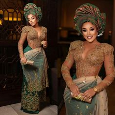 Royal Traditional Wear, Gele Styles Nigerian Bride, Veekee James Styles, Veekee James, Nigerian Traditional Dresses, Occasional Dress, Nigerian Dress Styles, Nigerian Wedding Dress, Igbo Bride