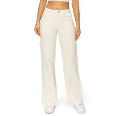 Stay comfortable with style all day long in these casual cargo pants. These trendy bottoms comes in a lightweight, breathable material that keeps you cool, comfy, and sweat-free in warm weather. The premium quality fabric feels soft and smooth on the skin. Made to let you move freely and comfortably, these long-lasting durable pants will last through multiple washes and wears for many years to come. Its perfect to wear for all kinds of activities. Size: M.  Color: Beige.  Gender: female.  Age Gr Cheap Khaki Cargo Pants, Cheap Beige Cargo Bottoms, Cheap Beige Cotton Cargo Jeans, Cheap Mid-rise Beige Cargo Pants, Cargo Pants High Waisted, Txt Concert, Straight Leg Cargo Pants, Concert Fit, Trendy Bottoms