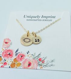 "Please make sure you don't forget to put the information for personalization in the note to seller box at check out :) This is a 24k Gold filled necklace with a 1/2\" and 3/8\" 14k gold filled disc. Comes with a 14k gold filled cable chain. Please provide the following at checkout in message to seller box: -number Each letter has been individually hand stamped. Because of this, the lettering may have slight variations in the spacing, depth of the impression and the alignment. This is the nature Gold Round Disc Charm Necklace 14k Gold Filled, Gold Round Disc Charm Necklace In 14k Gold Filled, Gold Round Disc Charm Necklace, Personalized Stamped Gold Charm Necklace, Gold Hand Stamped Round Disc Charm Necklace, Gold Stamped Charm Necklace For Anniversary, Gold Stamped Charm Necklaces For Anniversary, Gold Hand Stamped Round Charm Necklaces, Gold Hand Stamped Charm Necklaces