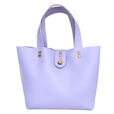 Lavender Leather Small Tote Bag with Crystals - Bag 136 Purple Bag With Detachable Handle, Purple Bags With Detachable Handle, Trendy Purple Bucket Bag, Trendy Purple Bag With Dust Bag Included, Luxury Purple Shoulder Bag For On-the-go, Chic Purple Handheld Satchel, Purple Tote Shoulder Bag With Dust Bag, Chic Purple Bags With Double Handle, Purple Shoulder Bag For On-the-go