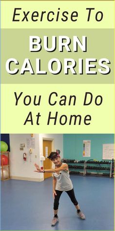 a girl is doing exercises to burn caloriess you can do at home with the help of an instructor