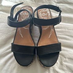 Dv Platform Sandals Never Worn Women’s Size 9.5 Platform Sandals, Black And Brown, Women Shoes, Sandals, Women Shopping, Black, Color