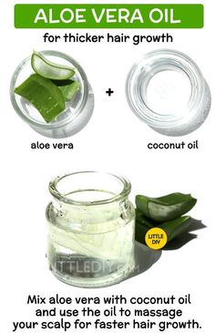 Water Remedies, Aloe Vera And Coconut Oil, Thick Hair Growth, Aloe Vera Oil, Overnight Beauty, Aloe Vera For Hair, Honey Face, Grow Long Hair