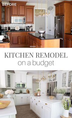 the kitchen remodel on a budget is easy to do and cost less than buying it