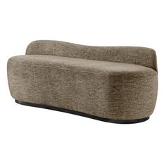 A new twist for modern styling, the bench is inspired by the gentle curve of the crescent sofa. With whimsicality and chunky appeal, this decorative piece does double duty for charming up an empty space and for casual seating in the foyer. Fully assembled. Color/Pattern: Brown | Wade Logan® Cameil Bench Polyester / Upholstered in Brown | 23 H x 61 W x 22.5 D in | Wayfair Fabric Bench, Larch Wood, Casual Seating, Bedroom Accent, Wholesale Furniture, Upholstered Bench, Modern Vibe, Foam Cushions, Home Decor Bedroom