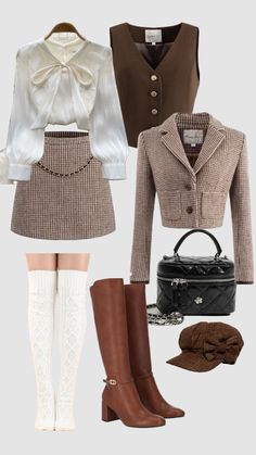 Business Clothes Aesthetic, Elegant Winter Clothes, Professional Coquette Outfit, Girly Business Casual Outfits, Old Money Female Outfits, Royal Outfit Ideas, Mid Size Outfits Summer, Classic Fall Outfits, Airport Chic