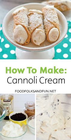 how to make cannoli cream with food folks and fun net on the side