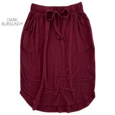 Everyday Skirt, Everyday Skirts, Dark Burgundy, Teacher Style, Teacher Outfits, Hem Skirt, Total Body, Office Fashion, Comfortable Fashion