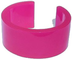 Unique Adjustable Pink Cuff Bracelet, Pink Party Cuff Bangle Bracelet, Pink Party Cuff Bracelet Bangle, Trendy Handmade Cuff Bracelet For Party, Pink Plastic Bangle Jewelry, Rave Party, Punk Rave, In The Dark, Glow In The Dark