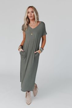 Call It Comfort Tee Dress - Sage | Three Bird Nest Cute Mom Dresses, Boho Essentials, Three Bird Nest, Camo Dress, Boho Style Outfits, Tee Shirt Dress, Flattering Dresses, Mom Dress, Bird Nest