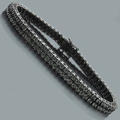 Item Code: 490319_7.25in&#44 Black Diamond Bracelets, Mens Diamond Jewelry, Black Diamond Bracelet, Black Diamond Necklace, Mens Diamond Bracelet, Black Diamond Jewelry, Diamond Bangles Bracelet, Bracelet Design, Tennis Bracelet Diamond