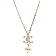 This is an authentic CHANEL Metal Pearl CC Chain Drop Pendant Necklace in Gold. This elegant piece is a gold chain with a hanging CC logo pendant with faux pearls and gold resin beads. Luxury Gold-tone Pearl Chain Necklace, Elegant Pendant Chain Necklace With Logo Charm, Elegant Gold Jewelry With Logo Charm, Luxury Pendant Chain Necklace With Logo Charm, Elegant Gold-tone Necklace With Logo Charm, Luxury Gold Chain Necklace With Pearl Charm, Elegant Yellow Gold Necklace With Logo Charm, Luxury Gold-tone Charm Necklaces, Luxury Gold-tone Jewelry With Pearl Chain