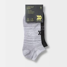 Why we're ALL IN: With a moisture-wicking design made with ventilating mesh, these low-cut athletic socks help keep your feet cool and comfy during a range of athletic activities. The socks are thoughtfully created with arch support as well as zone cushioning on areas of the feet that need it the most, and smooth toe seams, a reinforced heel and toe, and Y-heel stitching complete the comfortable fit. Plus, the solid black and gray colors and low-cut design allow the rest of your athleisure look Breathable Comfortable Socks For Gym, Breathable Comfortable Gym Socks, Breathable Casual Socks For Gym, Breathable Casual Gym Socks, Casual Moisture-wicking Running Socks, Moisture-wicking Comfortable Sporty Socks, Comfortable Moisture-wicking Sporty Socks, Casual Gray Breathable Socks, Casual Moisture-wicking Socks For Training