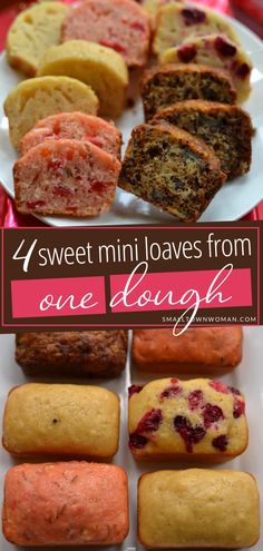 four sweet mini loaves from one blogg