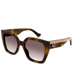 From Gucci&#x2C; the Women's GG1300S 55mm Butterfly Sunglasses feature: Acetate frameButterfly shapeGradient lensRx-able Non-polarizedApprox. 55mm lens - 19mm bridge - 145mm templeImported. Luxury Tortoiseshell Cat Eye Sunglasses With Gradient Lenses, Gucci Brown Polarized Sunglasses, Classic Gucci Tortoiseshell Sunglasses, Designer Brown Gucci Sunglasses, Gucci Brown Cat Eye Sunglasses With Tinted Lenses, Modern Brown Gucci Cat Eye Sunglasses, Luxury Gucci Tortoiseshell Sunglasses, Gucci Women, Tortoise Sunglasses