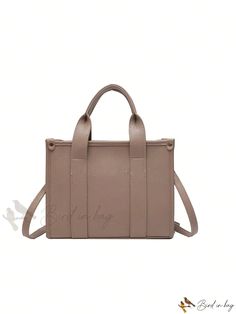 Bird in Bag - Double-Handle Graphic Square Bag Rectangular Satchel With Handles, Solid Rectangular Satchel With Handles, Box Bag With Detachable Double Handle, Adjustable Handle Tote Box Bag For Shopping, Office Box Bag Tote With Adjustable Handle, Office Tote Box Bag With Adjustable Handle, Everyday Square Box Bag With Adjustable Handle, Rectangular Satchel With Adjustable Handle For Shopping, Square Shoulder Bag For On-the-go